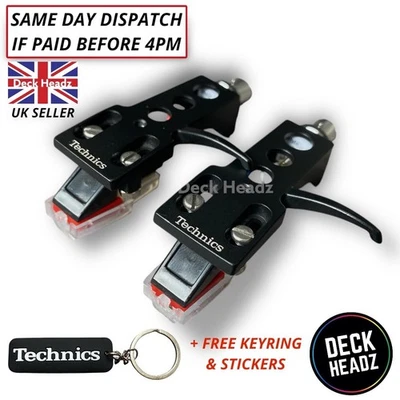 2 x Technics Headshell With Moving Magnet Cartridge & Diamond Stylus OEM + GIFTS - Image 1 of 4