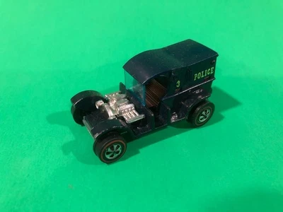 Vintage Hot Wheels Redline 1969 Police 3 Paddy Wagon DARK BLUE BROWN INTERIOR - Image 1 of 2