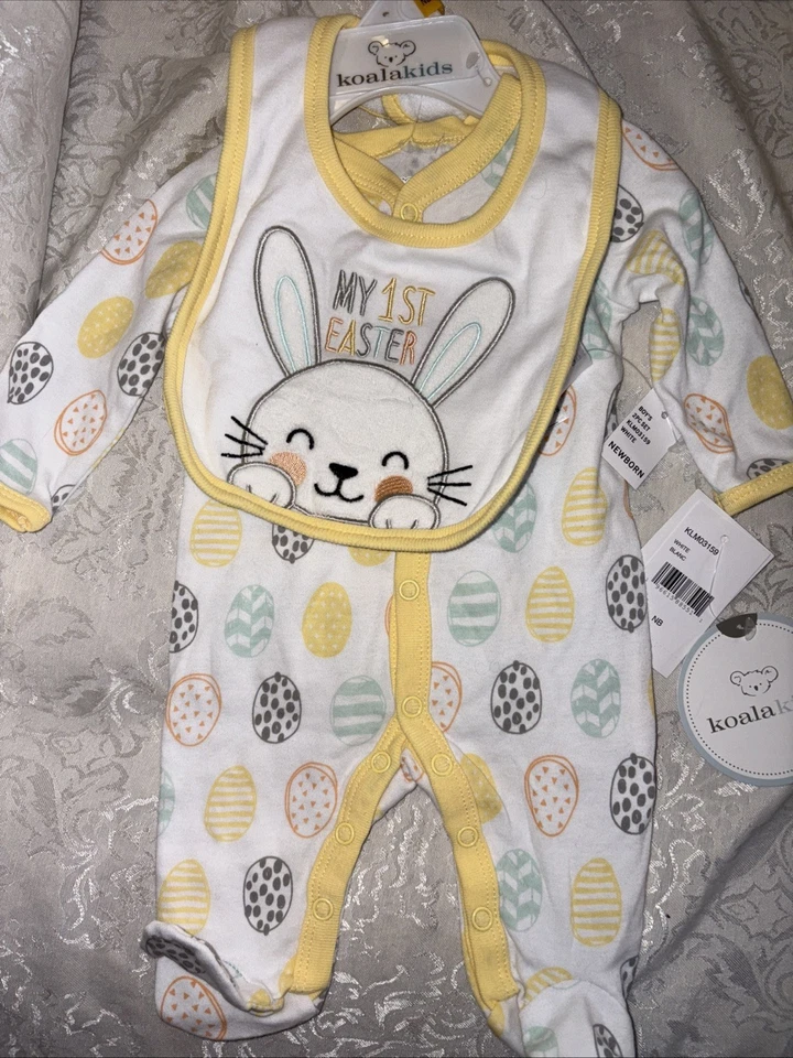 Koalakids My First Easter With Bib Outfit Newborn - Image 1 of 4