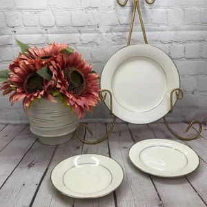 vtg Marseille by noritake Ivory China plate set salad, bread & butter, saucer - Picture 1 of 6