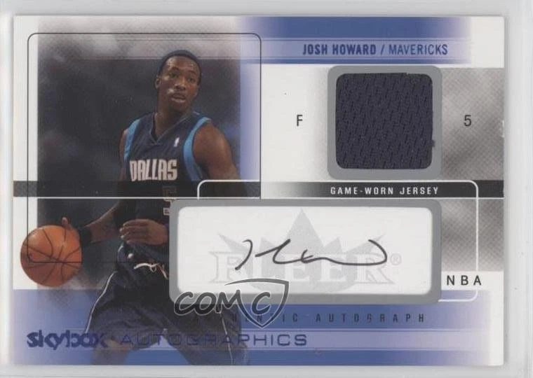 2004-05 Skybox Autographics Jerseys Blue /100 Josh Howard #AG-JH Auto - Image 1 of 2
