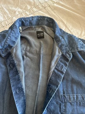 ACORN SHIRT Women/MEN’S M BY BOB GOLDFEDER 100% TENCEL LONG SLEEVE - Image 1 of 4