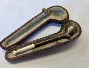 Antike Silber Pfeife im Etui China um 1900 - Picture 1 of 4
