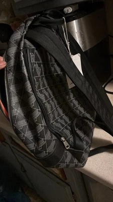 Lacoste Men's Backpack Black White - Image 1 of 4