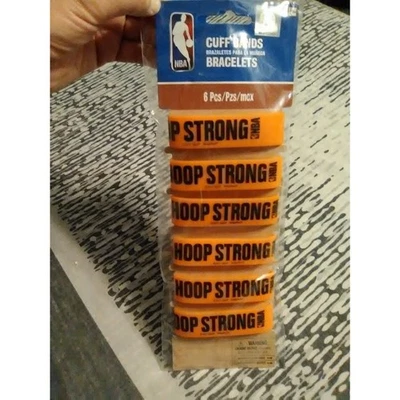 Лот из 6 NBA «Обруч сильный» оранжевый силиконовый манжеты запястье группы браслеты - Изображение 1 из 4