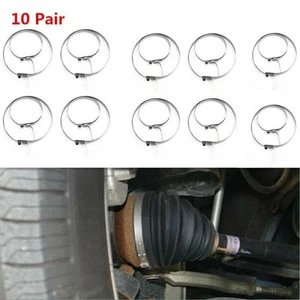 10X-Short Bands Boot Clamp 20 Pcs Joint Axle Joint Axle Boot Clamp Kit - Picture 1 of 12