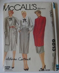 McCalls 6813 Misses Skirt Coat Blouse Size 10 Sewing Pattern - Picture 1 of 2