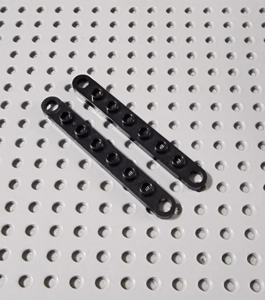 Lego Technic Technik Gelenk Platte 1x8 Schwarz Black Plate 2 Stk. 4442 A061 - Bild 1 von 1
