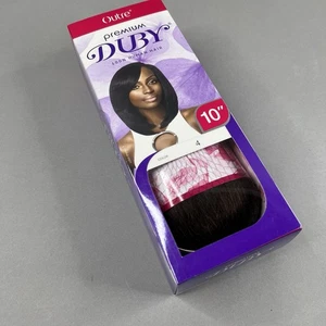 10" #4 Dark Brown Premium Duby Bob 100% Human Hair Extensions Outre Bump Weft - Picture 1 of 5
