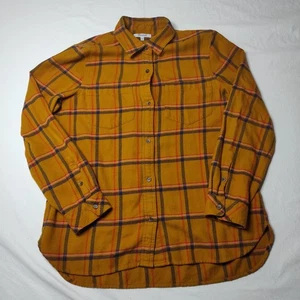 Madewell Damen L Hemd mit Knopfleiste orange kariert L/S weich Herbst - Bild 1 von 8