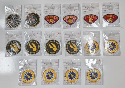 16 Lot of Harry Potter Iron-On Embroidered Patches Seeker Hogwarts Snitch NEW - Image 1 of 4