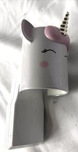 Tapón Fragancia Flor Pared Bath & Body Works UNICORNIO BLANCO con Pelo Rosa - Imagen 1 de 7