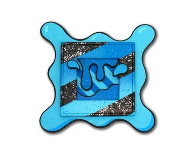 Líquidos Cambiantes - Azul - 3D Original, Pintado, Graffiti, Arte. En capas, madera Foto 1 de 4