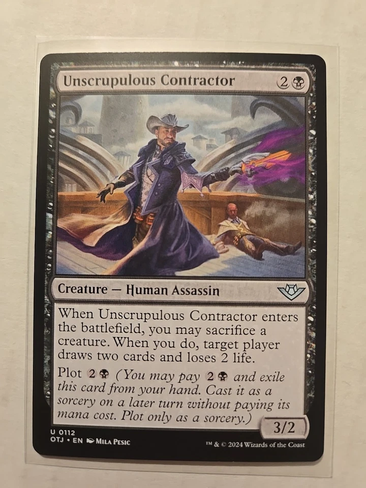 Unscrupulous Contractor - Outlaws of Thunder Junction - LP - Uncommon - Creature - Image 1 of 1