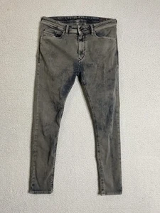 Diesel Denim + Jogginghose Slendir Skinny Jeans Damen 32 grau Acid Wash - Bild 1 von 23