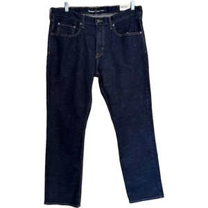 Old Navy Mens Size 38x32 Jeans Stretch Slim Etroit Denim Dark Blue NWT - Picture 1 of 12