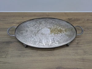 Vintage Alpha Plate Silver Viners of Sheffield Cutlers Company 1836 Chased  - Picture 1 of 11