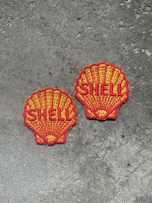 Vintage 1960s Shell Oil Racing Patches (2 Pack) Original New Old Stock - Image 1 of 4