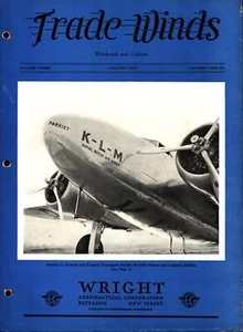 TRADE WINDS JAN 38 KLM KNILM WRIGHT CYCLONE LOCKHEED 14_CURTISS Y1A-18 USAAC ATT - Bild 1 von 1