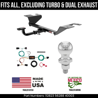 Enganche de remolque Buick Verano 12-17 cableado de 4 pines bola de 2" excl turbo y doble exh. Foto 1 de 4