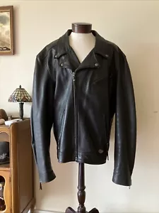 Giacca pelle nera uomo Harley Davidson vintage taglia XXL alta - Foto 1 di 21
