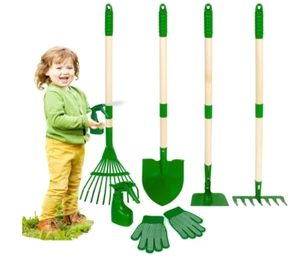 Duckura Kids Gardening Tools Set - 6pcs Garden Tool for Kids Outdoor Summer Yard - Picture 1 of 7