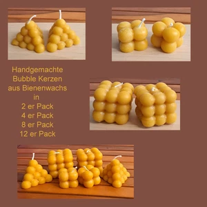Bienenwachs Kerze Bubble Kerze - Bild 1 von 5