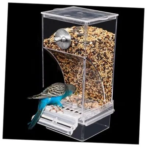 Automatic Bird Feeder,No_Mess Bird Feeder for Cage,Transparent Food - Picture 1 of 6