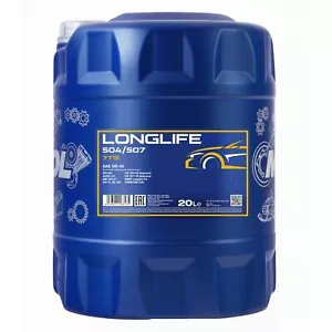 20L Mannol 7715 Longlife 504/507 5W-30 Fully Synthetic Engine Oil - 20 Litres - Picture 1 of 4
