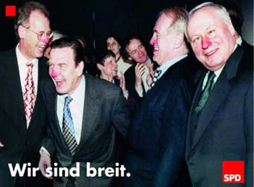 Wahlkampfposter WIR SIND BREIT - Satire (1994) - Bild 1 von 1