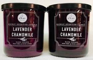 2 DW Home LAVENDER CHAMOMILE Scented Medium Candle, Burns up to 33 hrs, 9.69 oz - Picture 1 of 1