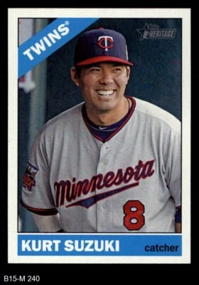 2015 Topps Heritage #240 Kurt Suzuki Twins 8 - NM/MT - Image 1 of 2