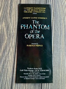 Andrew Lloyd Webbers Il Fantasma dell'Opera Broadway Playbill anni 90 da collezione - Foto 1 di 3
