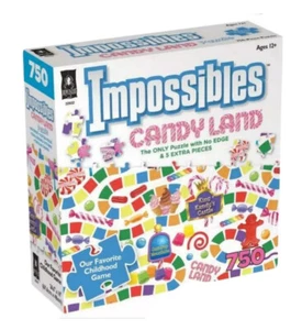 NEW Impossibles Candyland 750 Piece Jigsaw Puzzle No Edge Extra Pieces Cool Gift - Picture 1 of 3