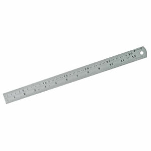New High Quality 300mm Stainless Steel Ruler Metric & Imperial Engineers Rule