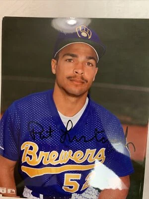 Pat Listach Signed Autographed Photofile  8 x 10 Photo Milwaukee Brewers B - Image 1 of 2