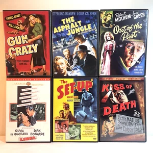 6 FILM NOIR MOVIES (DVD Lot) Crime Drama Mystery Romance - Picture 1 of 20