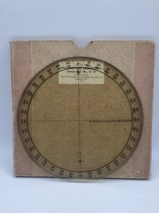 Transportador de plástico vintage pieza coleccionable celulio inglés británico 6" 1942 - Imagen 1 de 17