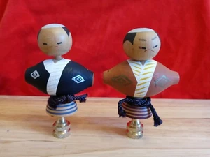 Oriental Wood Matching Lamp Finials Lamp Top Part Standard 1/4 27 Thread - Picture 1 of 4