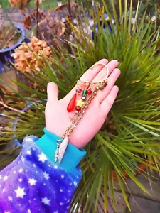 ❤️Handmade Magical Unakite Howl's Moving Castle Inspired Ear Wrap Cuff Earring - Picture 1 of 9