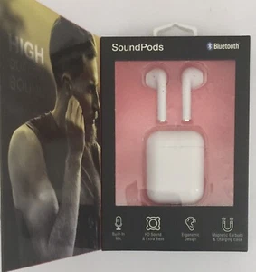 iHip Bluetooth Soundpods Auriculares Verdaderos Inalámbricos - Sellados - NEGROS - Imagen 1 de 4