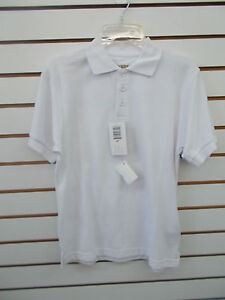 Boys Universal Stain Release White School Uniform Polo Style Shirt Sizes 5 - 20