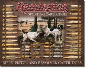 Remington Bullet Board Tin Sign Ammo Chart 12x8 vintage look reproduction metal - Picture 1 of 1