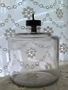 Vintage Kerosene Drip Bottle OWENS-ILLINOIS DURAGLAS Clear Glass With Cap - Picture 1 of 10