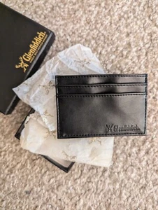 Glenfiddich Scotch Whiskey Black Leather Card Holder/Wallet - Picture 1 of 6