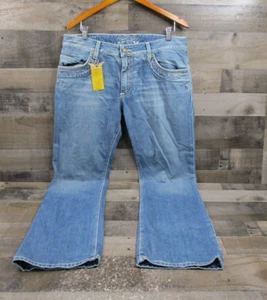 Robins Jeans Mens 36x33 Blue Navajo Fitted Bootcut Stitched Denim Made in USA - Picture 1 of 20
