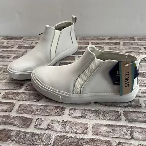 Sneakers donna Tom’s Bryce slip on in pelle bianca taglia 7 nuove con etichette - Foto 1 di 9