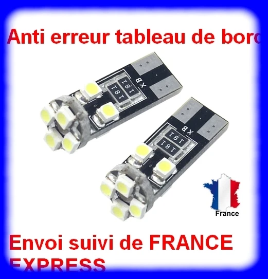 6x LED T10 W5W 8 SMD Canbus Error De Lucha Contra ODB Blanco efecto xenón - Imagen 1 de 1