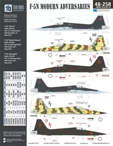 TB48258 Two Bobs Decals 1:48 Northrop F-5N Tiger II Modern Adversaries - Picture 1 of 3