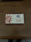 1999 US NEUWERTIG "SILBER" PROOF SET - 9 MÜNZEN - UNZIRKULIERT - 1. STAATSJAHR 25c